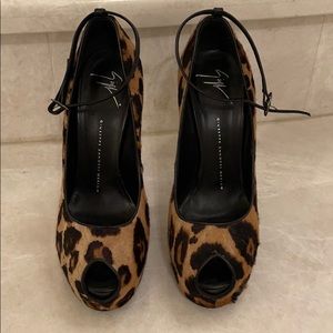 Guiseppe Zanotti cheetah heels